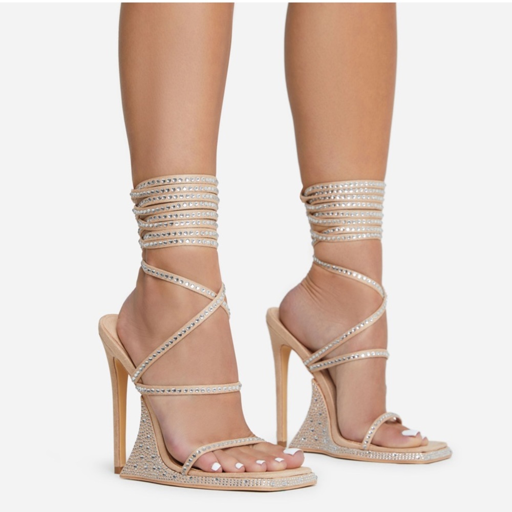 Brand New Ego Heels Nude Size 5